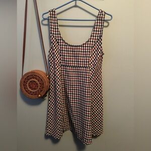 Harlow checkerprint skater dress